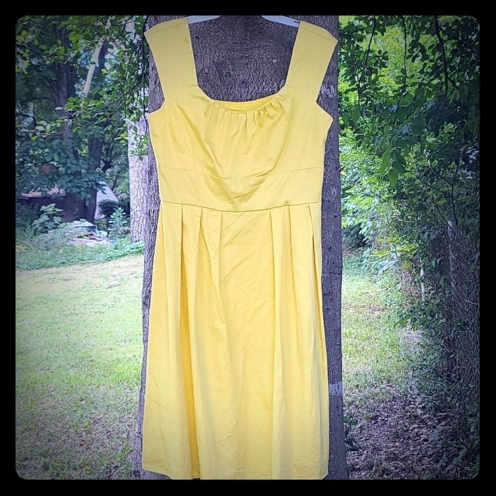 Julian Taylor Yellow Flare dress